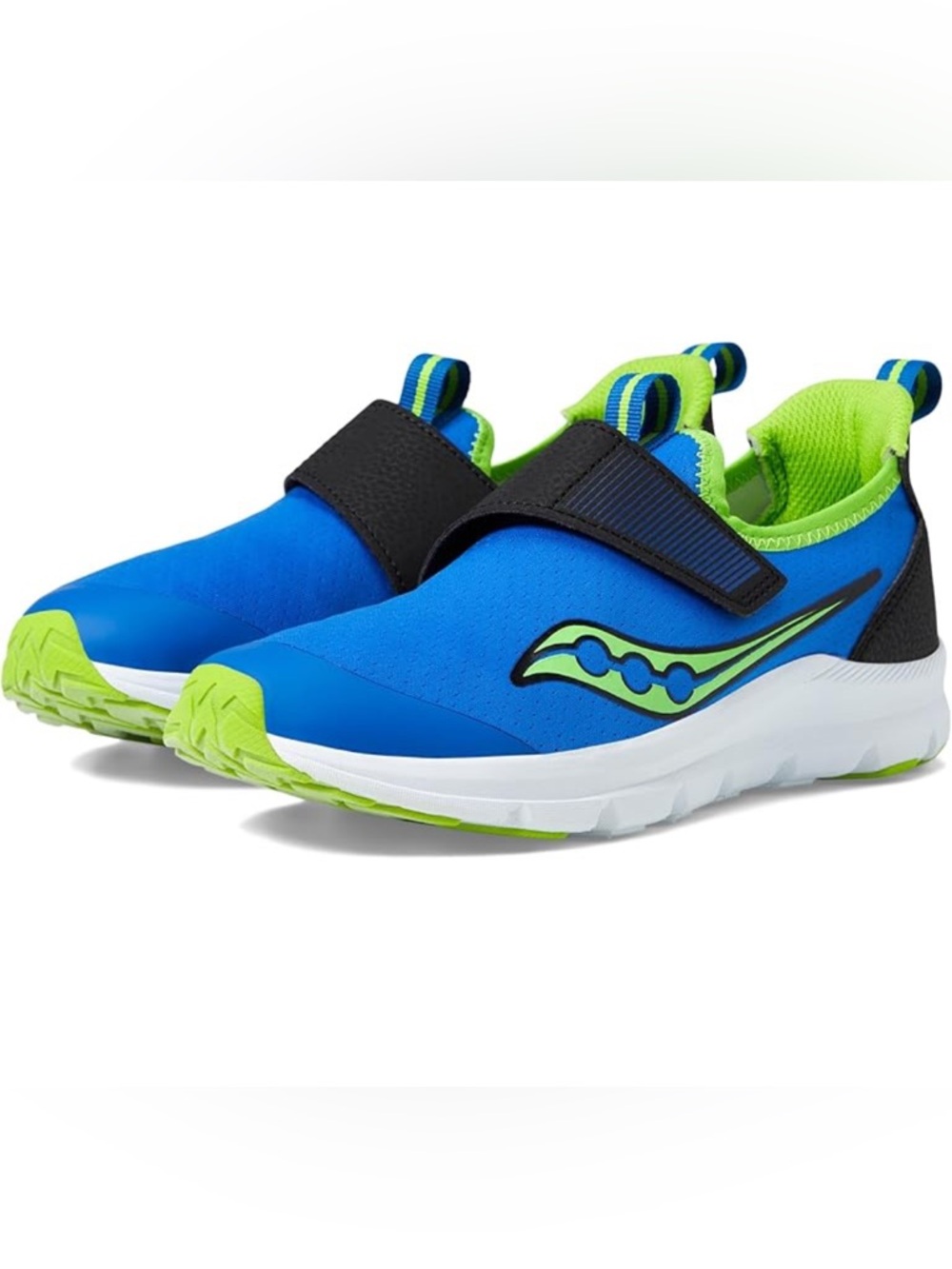 Saucony Kids Blue & Lime Slip-On Athletic Sneakers size 11M